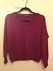 Brandy Melville Dark Red Wool V Neck Oversize Sweater