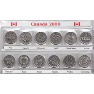   Millennium Quarters    12 Uncirculated Coins Housed in Special Display