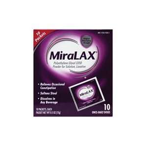  MiraLAX Laxative, Original Prescription Strength, 10 ct 