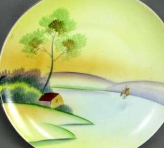 1930s Hand Painted Small Plates by Nagoya Seito Sho as Meito  