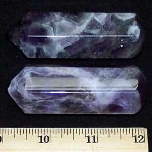  Cape (Banded) Amethyst Massage Wand (3 x 1 1/8 & Thick 