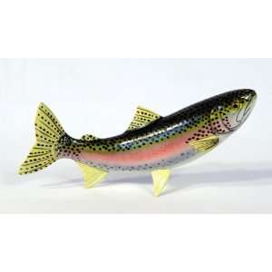  Handpainted Rainbow Trout Statue Game Fish Replica 10 