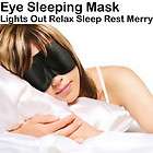 Sleeping Eye Mask Eyemask Travel Rest Sleep Blindfold Relax USPS Free 