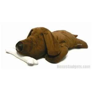  Dog Pillow Plush Cushion in chocolate brown