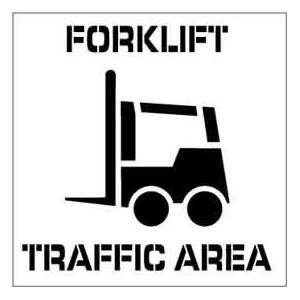  Plant Marking Stencil 20x20   Forklift Traffic Area 