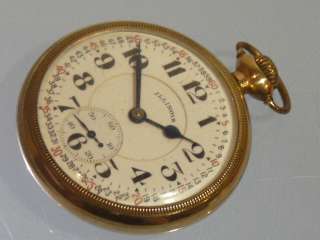 C890 Antique Illinois Bunn Special Montgomery Dial 21 Jewels 6 pos 