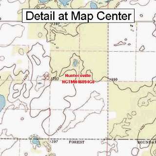  USGS Topographic Quadrangle Map   Huntersville, Minnesota 
