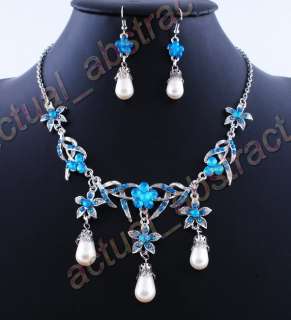 wholesale12xacrylic&imitate pearl costume necklace set  