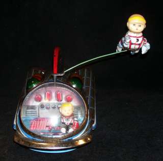   Gemini X 5 tin toy by Masudaya Modern Toys, battery operated JAPAN