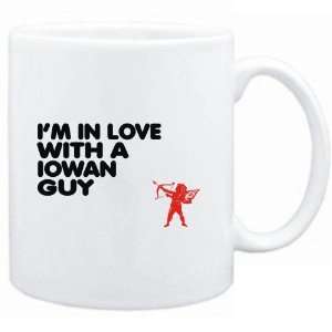  Mug White  I AM IN LOVE WITH A Iowan GUY  Usa States 