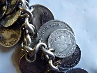 Vtg 1860s ANTIQUE INDIA Silver MONEY lot 1812 ITALY circa 1800s COIN 
