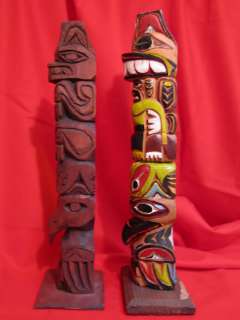   Williams totem pole native american indian vtg tiki tribal art pacific