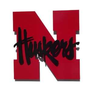    Nebraska Huskers NCAA Team Logo 3D Metal Wall Art 