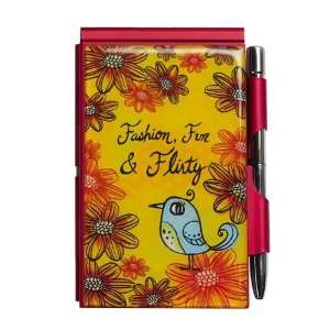  Grasslands Road Metal Notepad with Pen and Refill Pink 