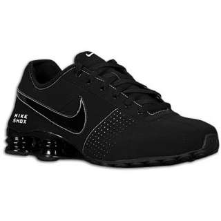   MENS NIKE SHOX DELIVER LEATHER RUNNING SHOES BLACK / WHITE 7  