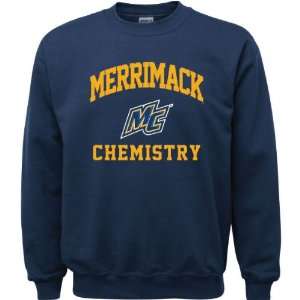  Merrimack Warriors Navy Youth Chemistry Arch Crewneck 