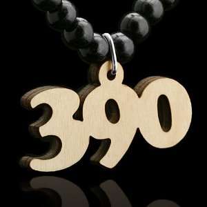  Mens Wooden 390 Drunk Police Code Necklace Jewelry