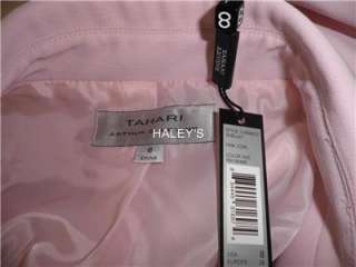 Tahari Arthur S. Levine 2PC Pink Shelley Lined Skirt Suit Career 