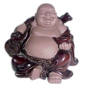  Sitting Traveling Buddha with Money Ignot and Coin 