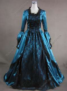 Marie Antoinette Victorian Dress Ball Gown Prom Wedding 142 XL  