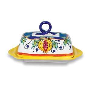  Handmade Melograno Butter Dish From Italy Kitchen 