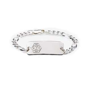  Sterling Silver Medical ID Toddler Classic Bracelet 