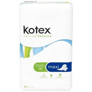 Kotex Natural Balance Overnight Maxi Pad 28 ct. (pack of 6 