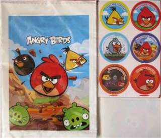 NEW* ANGRY BIRDS * 25 loot bags PARTY 24 seals  