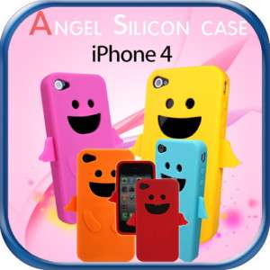 For APPLE iPHONE 4 4G ANGEL Silicone Soft Skin Cases  