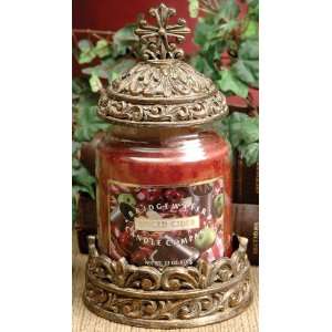    CANDLE JAR HLDR RD (3 PC ASST) 5IN INDIV #3371
