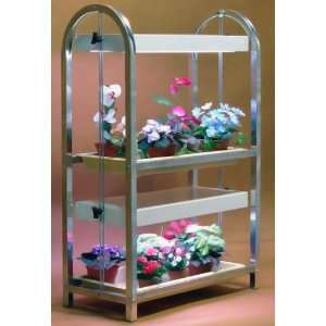  Aluminum Dual Adjustable Shelf Indoor Gardening System