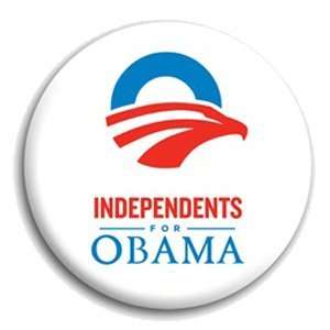  INDEPENDENTS FOR BARACK OBAMA Pinback Button 1.25 Pin 