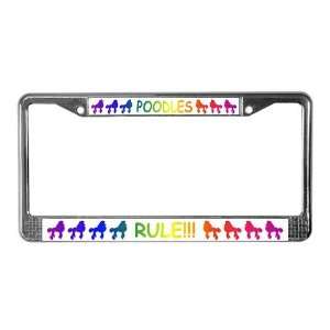  Poodle Pets License Plate Frame by  Everything 