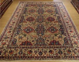   Antique1920s Persian Pictorial Isfahan Collectible Wool Rug  