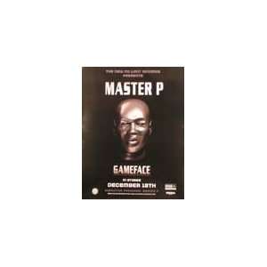  Master P   Game Face   Poster 37x49 