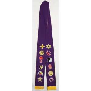  Purple Interfaith Minister`s Stole 