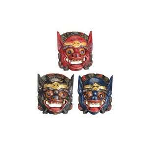  Set of 3 Barong Masks Wall Decor