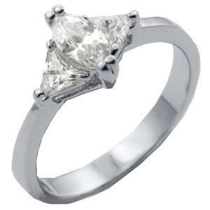    Tqw10429ZCH T10 CZ Marquise Cut Engagement Ring (9) Jewelry