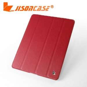  APPLE IPAD 2 SMART LEATHER RED COVER CASE PERFECT FIT 