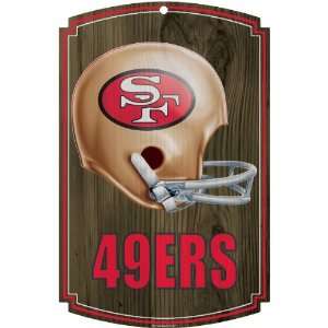 SAN FRANCISCO 49ERS OFFICIAL LOGO WOOD SIGN  Sports 