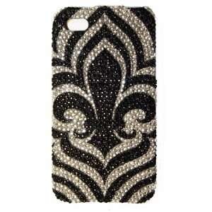  and White Fleur De Lis Solid for iPhone 4G Cell Phones & Accessories