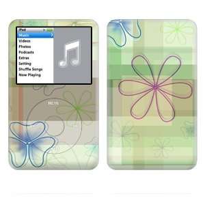  Apple iPod Classic Decal Vinyl Sticker Skin   Line Flower 