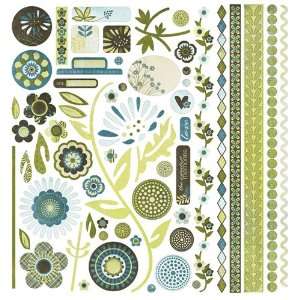 BasicGrey   Marjolaine Collection   12 x 12 Element Stickers   Shapes