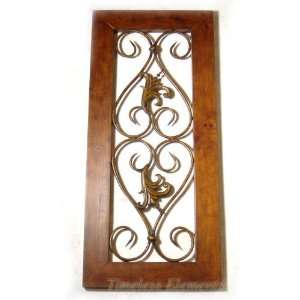  Metal Iron Floral Designs Wall Grill Decor Plaque Frame 