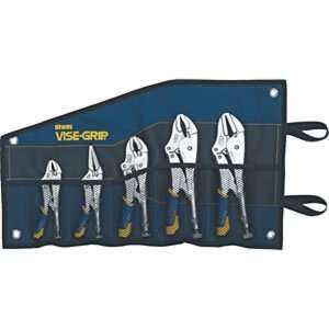  Irwin 5 Pc. Fast Release Locking Plier Tool Set in Kit Bag 