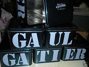 JPG Jean Paul Gaultier LE MALE 6 metal storage tins  
