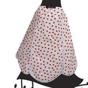 Scalloped Half Apron in Red Polka Dots by Gloveables 