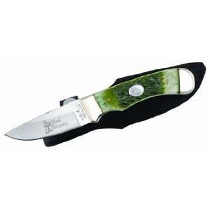  Steel Warrior Pocket Knife COON HUNTER Jade Green Jigged 