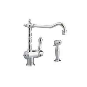 Jado Victorian Single Lever Kitchen Faucet with Side Spray 