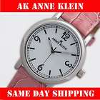 Womens AK ANNE KLEIN Leather Band Watch 10 9003MPPK